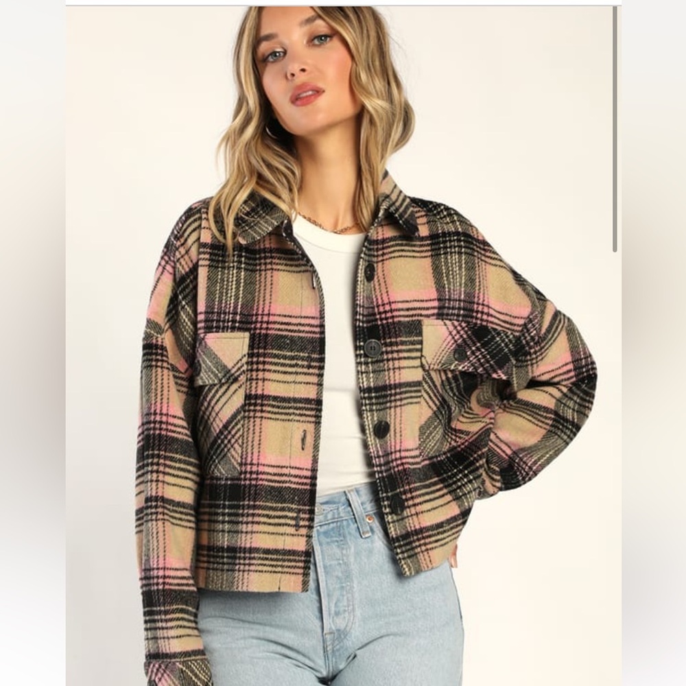 Cropped shacket